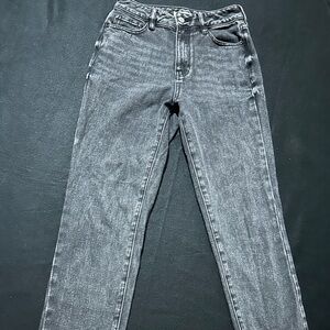 Pacsun Black Distressed Mom Open legged Jeans